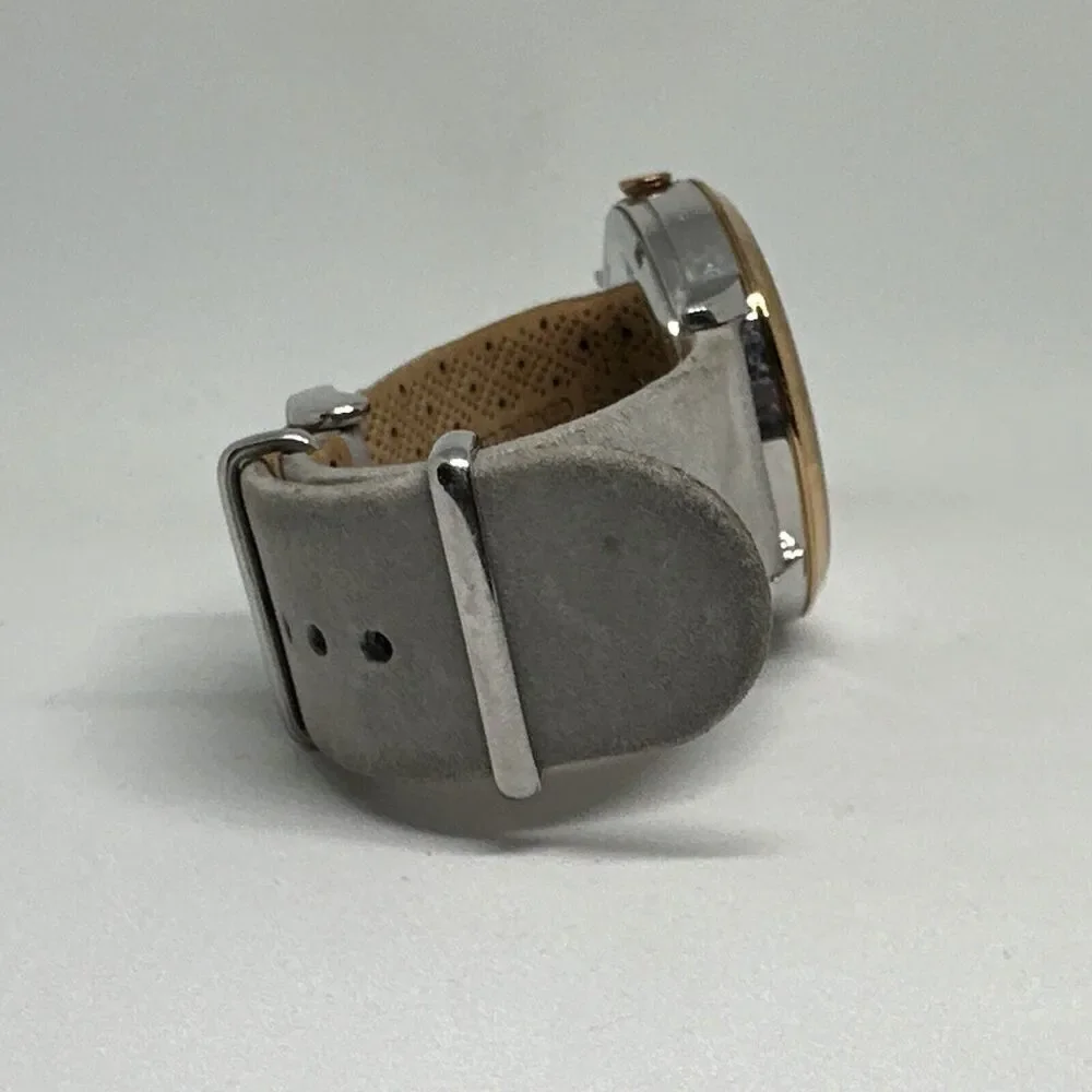 Fossil ES4057 Women's Gray Leather Analog Dial Quartz Genuine Wristwatch HME416